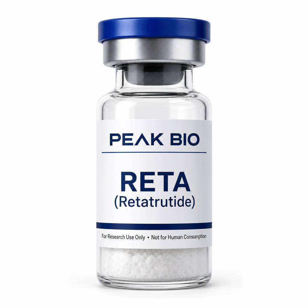 Reta (Retatrutide) research peptide vial